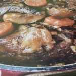 Pheasant casserole with winter vegetables and colcannon