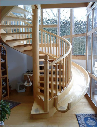 spiral staircase slide idea