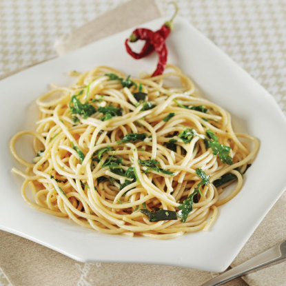 spagetti with parsley