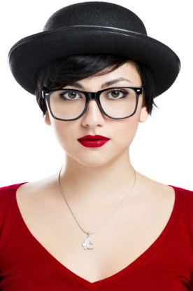 XXL horn-rimmed glasses