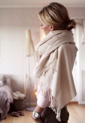 Scarf or shawl to keep warm!