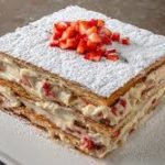 CREAM-CAKE WITH STRAWBERRY AND PUFF PASTRY